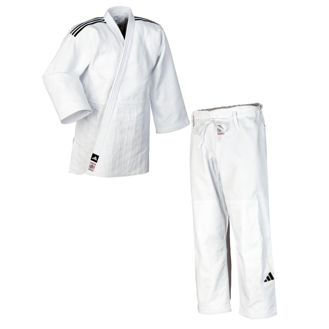 Adidas - Judo gi Champion III Slim-Fit - hvit - IJF